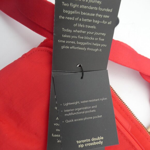 Baggallini Red Crossbody Bag/Purse - Picture 6 of 16